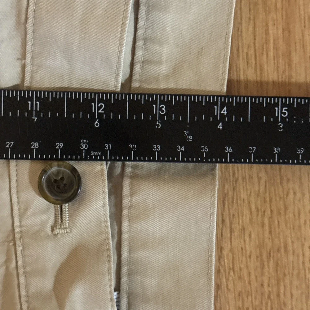 Brooks Brothers 346 Khaki Chino Pants Men's Beige 38x34 Flat Front Casual NWT